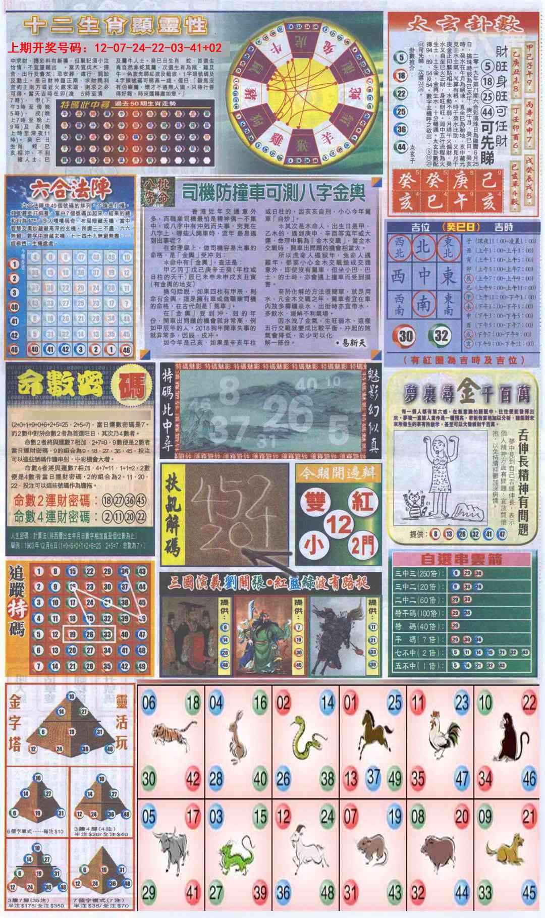 077期新报跑狗-2(背面)[图]